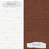 CD Designpapier - Schokolade - Doodle Linien mit H
