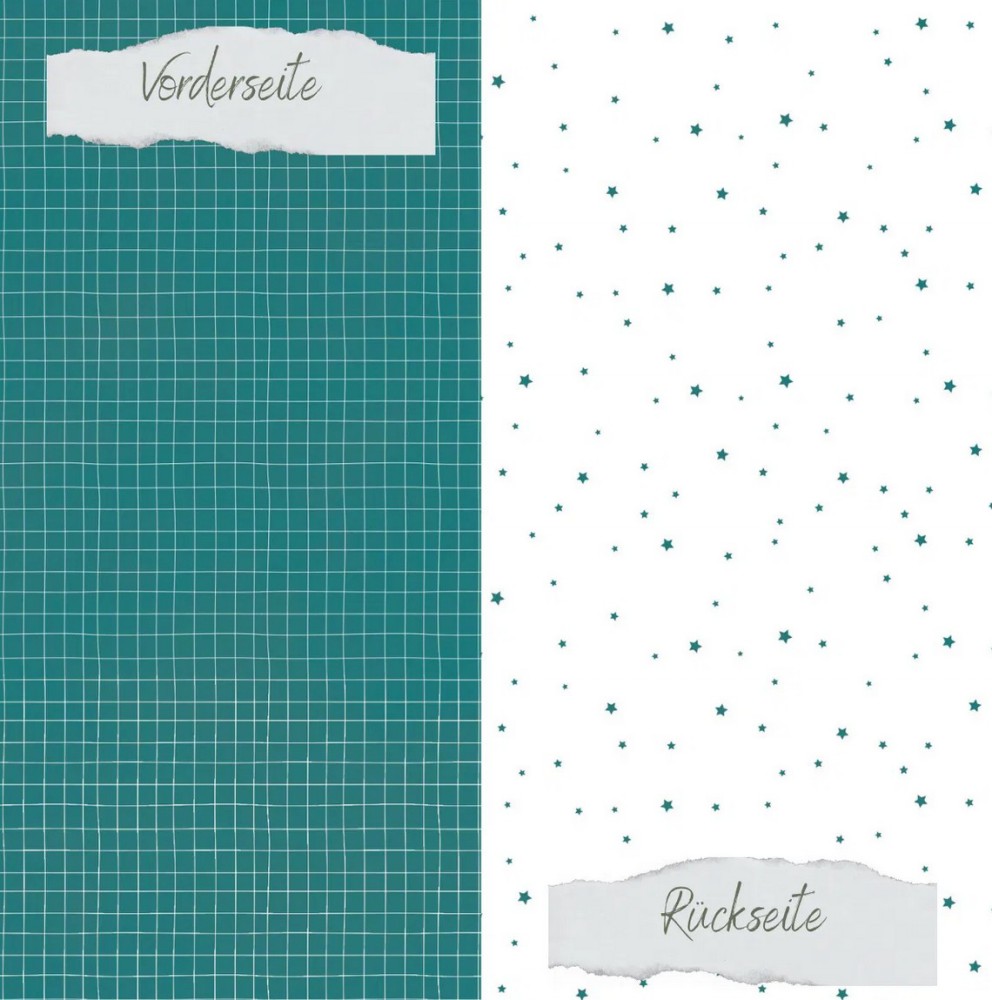 CD Designpapier - Basic - Smaragd Doodle Gitter St