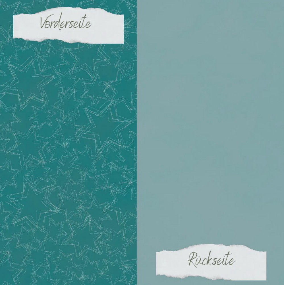 CD Designpapier - Basic - Smaragd Doodle Sterne