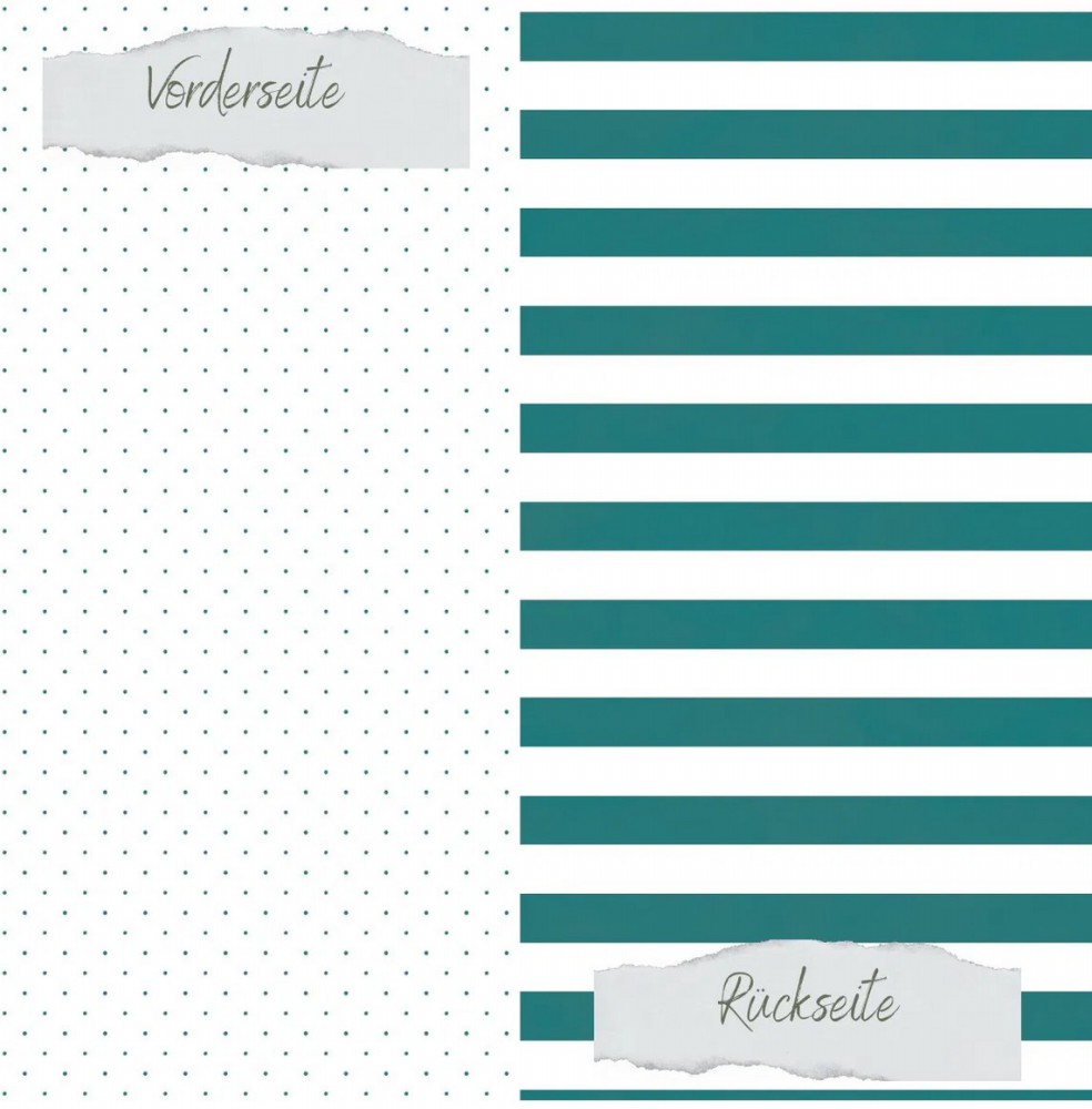 CD Designpapier - Basic - Smaragd gepunktet breite