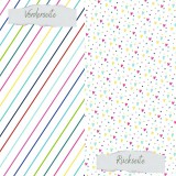 CD Designpapier Sommer - Streifen & Doodle Herzen CD Designpapier Sommer - Streifen & Doodle Herzen