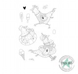 CD Stempelset - Sommerhühner CD Stempelset - Sommerhühner
