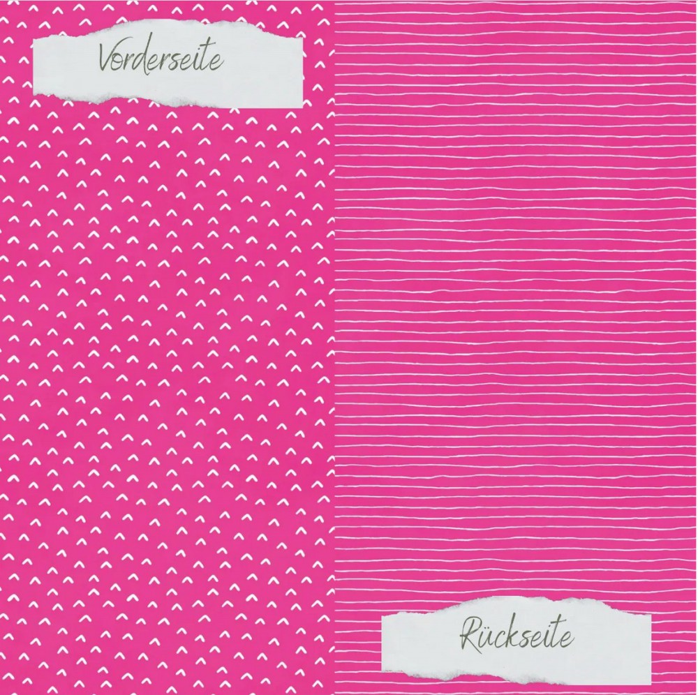 CD Designpapier Basic - Sommerpink - Doodle Dächer