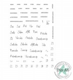 CD Stempelset - Taglayering Adventskalenderzahlen
