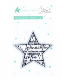 CD Cut & Emboss Folder Stern mit Schrift