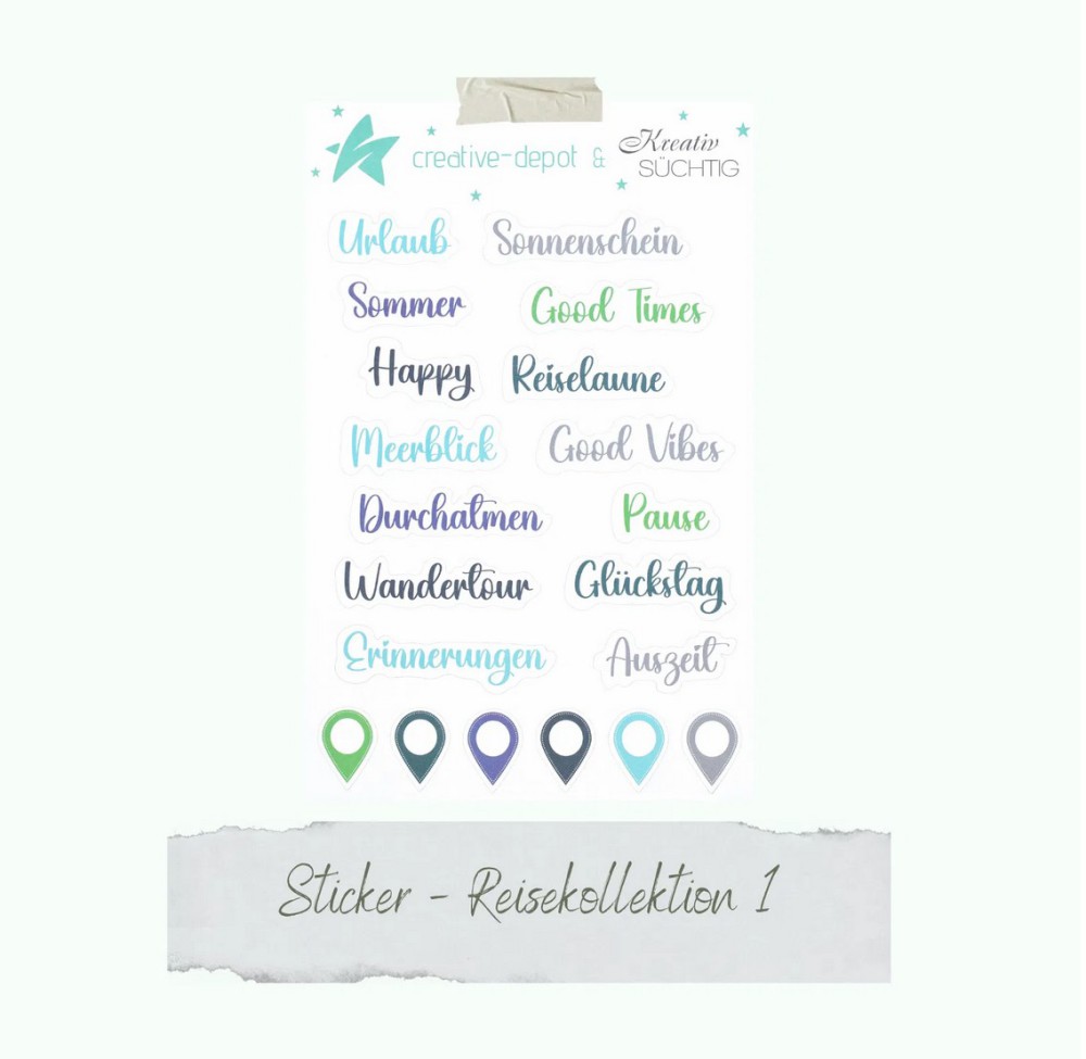 CD Sticker - Reisekollektion 1 von creative depot