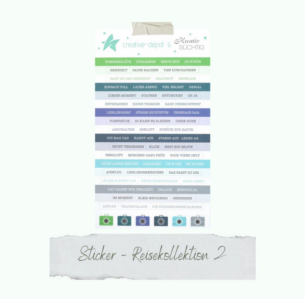 CD Sticker - Reisekollektion 2 von creative depot