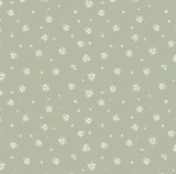 CD Designpapier - Streublümchen Altgrün - 30,5x30