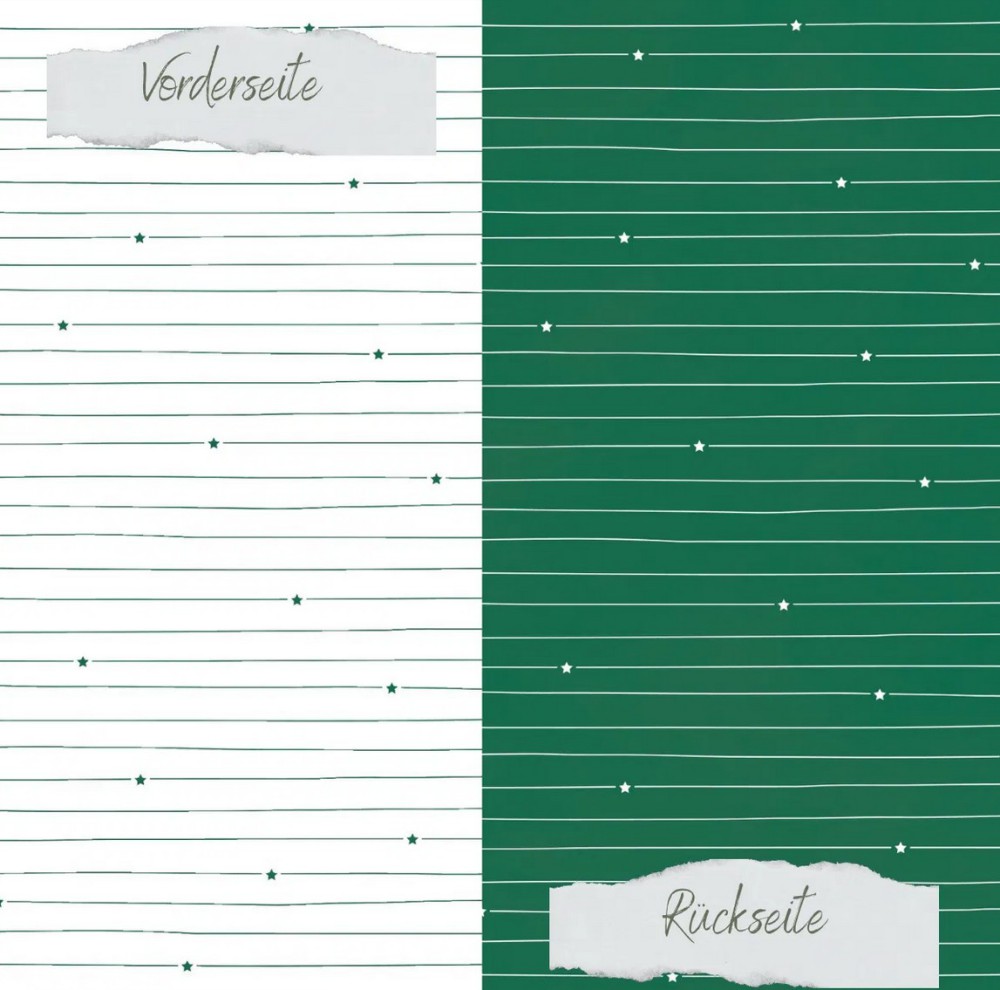 CD Designpapier - Basic - Tanne - Doodle Linien mi