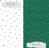 CD Designpapier - Basic - Tanne - Doodle Herzen un