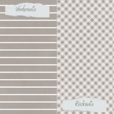 CD Designpapier Basic Taupe - Breite Linien und K