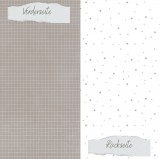 CD Designpapier Basic Taupe - Doodle Gitter und S