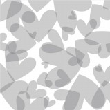 CD Transparentpapier - Scrapliebe - Herzen Anthraz