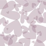 CD Transparentpapier - Scrapliebe - Herzen Malve