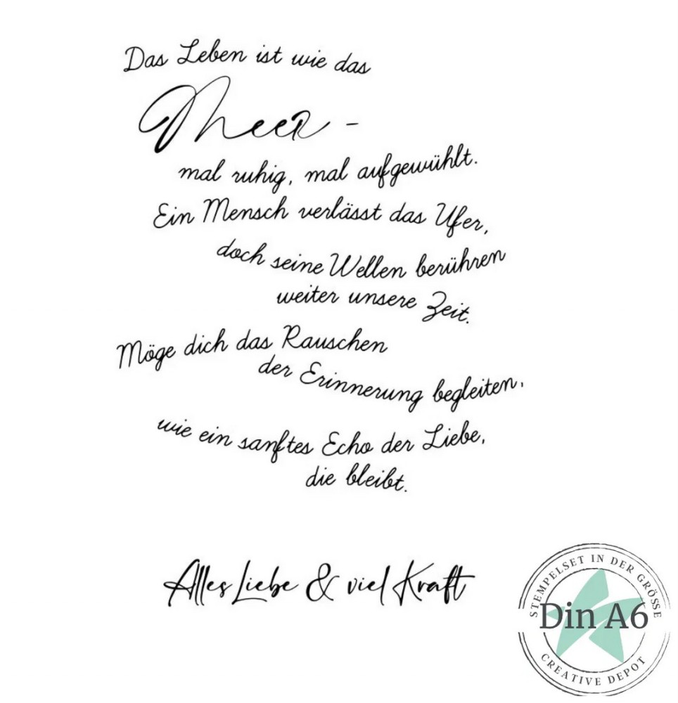 CD Stempelset - Kartentext Trauer 3