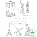 CD Stempelset - Designline Travel CD Stempelset - Designline Travel