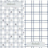 CD Designpapier - Trockenblumen mit Karo - 30,5x30
