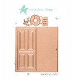 CD Die - Decorate it - Türklappkarte mit Kranz