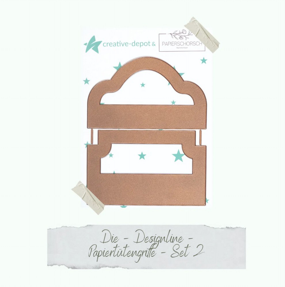 CD Die - Designlinie - Papiertütengriffe Set 2