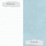 CD Basic - Vintage Hellblau - Doodle Linien mit St