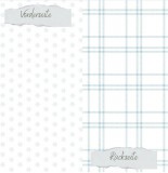 CD Basic - Vintage Hellblau - Blumen Karomuster