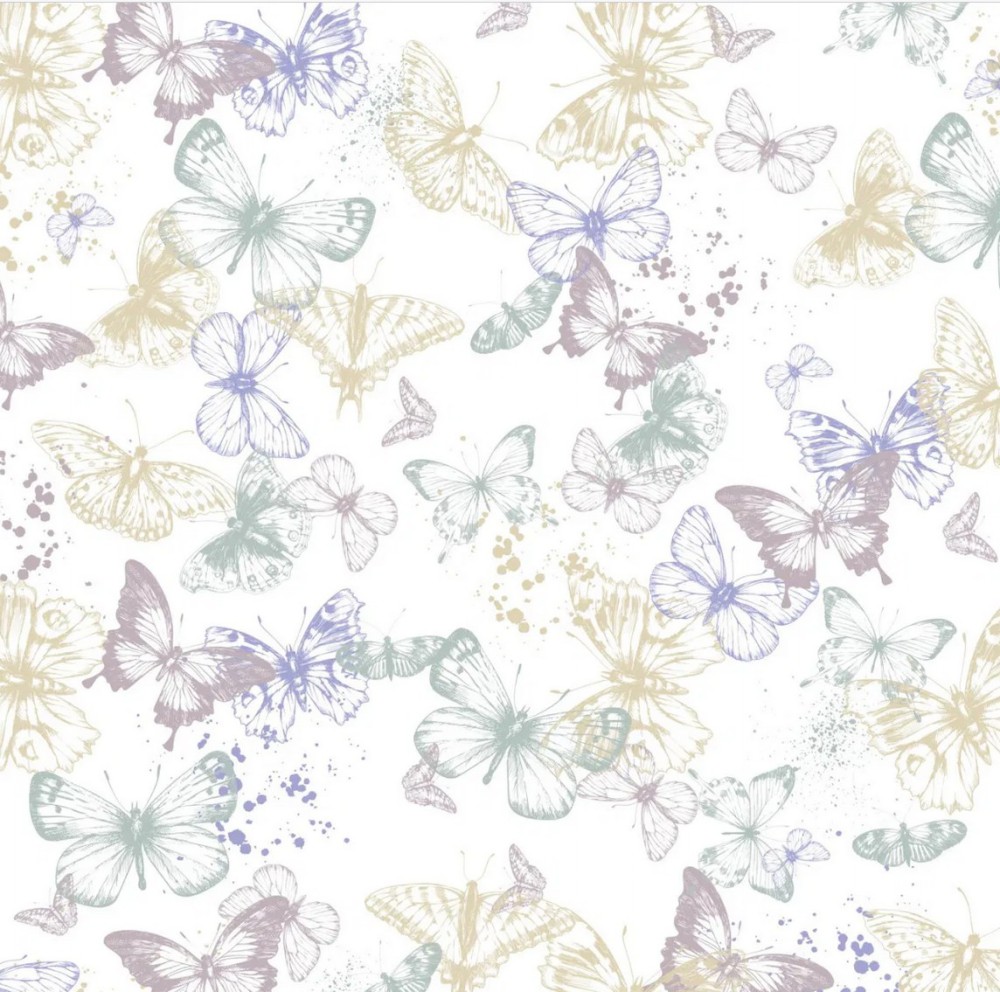 CD Designpapier - Vintage Schmetterlinge
