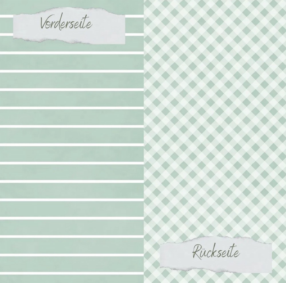 CD Designpapier Basic - Vintage Mint breite Strei