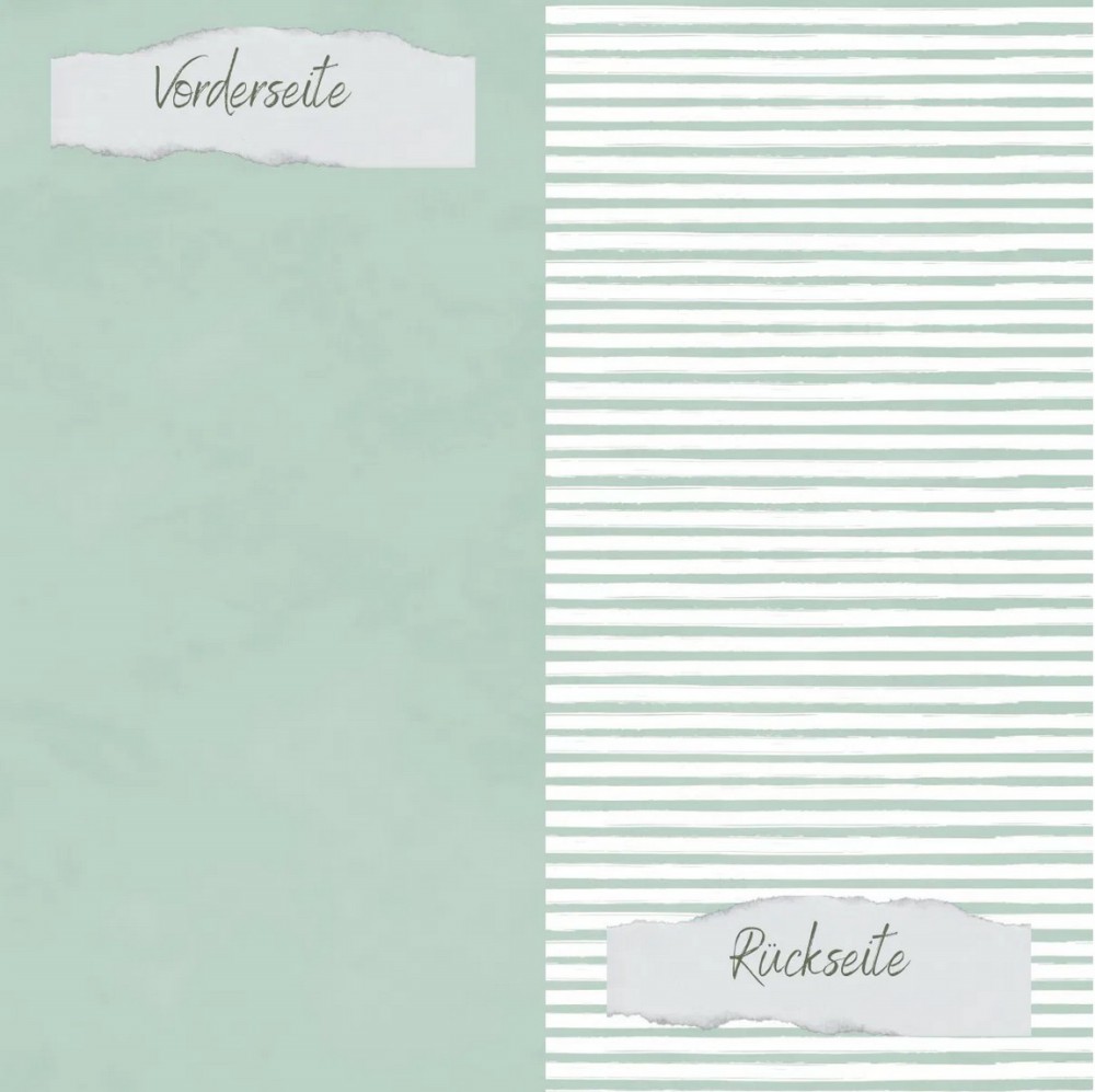CD Designpapier Basic - Vintage Mint Streifen und
