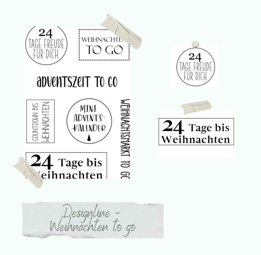 CD Stempelset - Designliine - Weihnachten to go