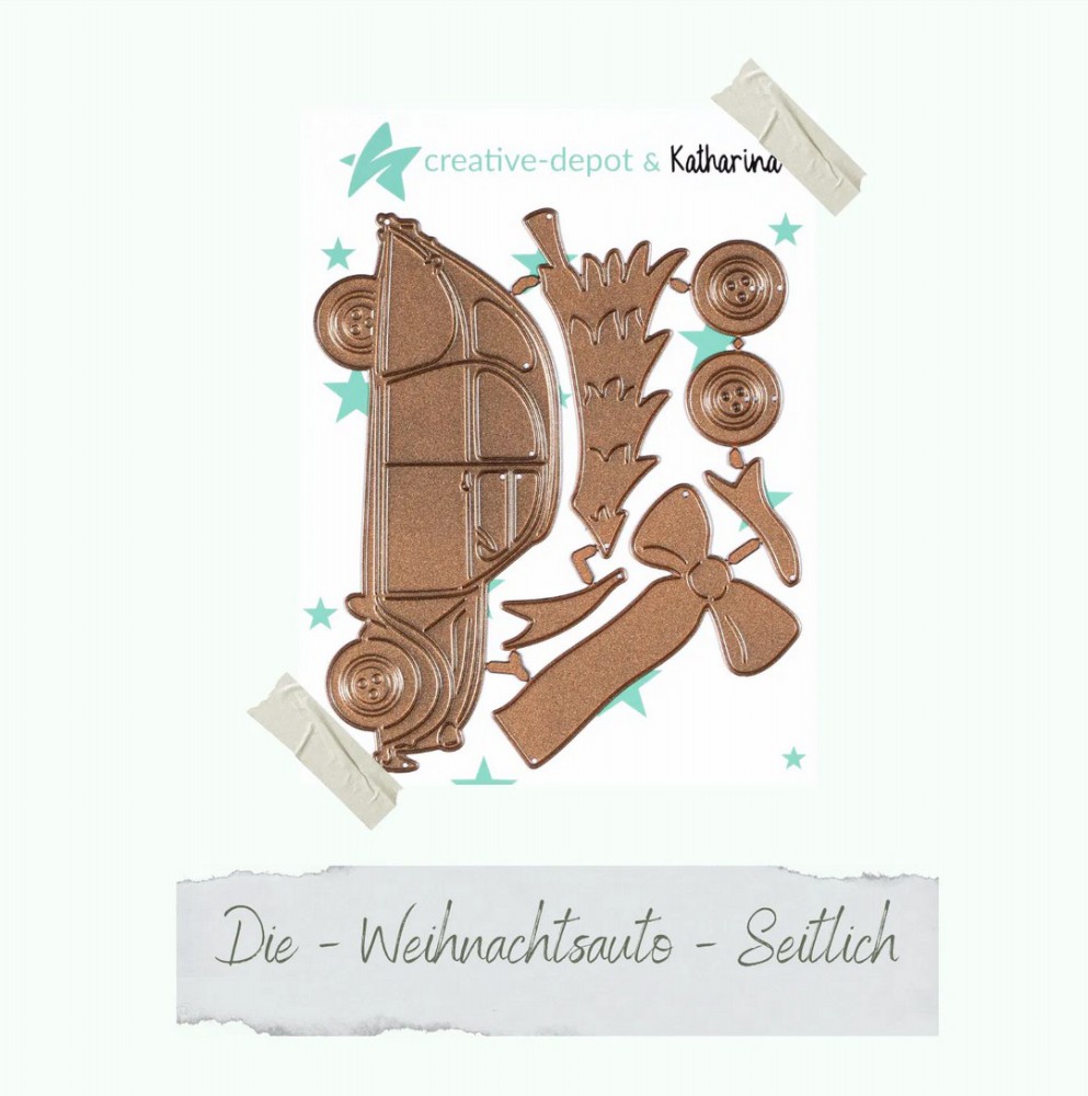 CD Die - Designline - Weihnachtsauto seitlich