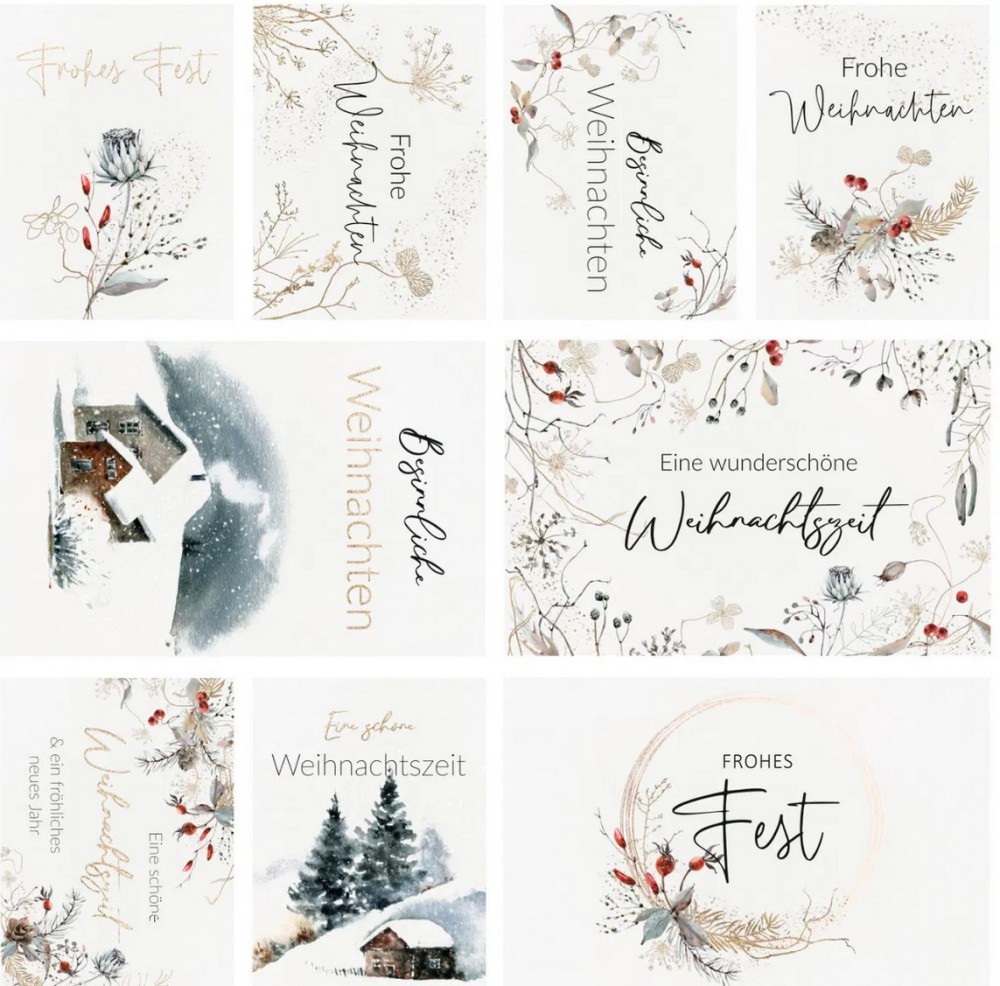 CD Designteampapier - Winter - Weihnachtskärtchen