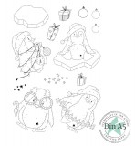 CD Stempelset - Designline - Weihnachtspinguine CD Stempelset - Designline - Weihnachtspinguine