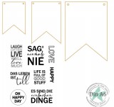 CD Bundle - Wimpel - Fähnchen und Sag niemals nie