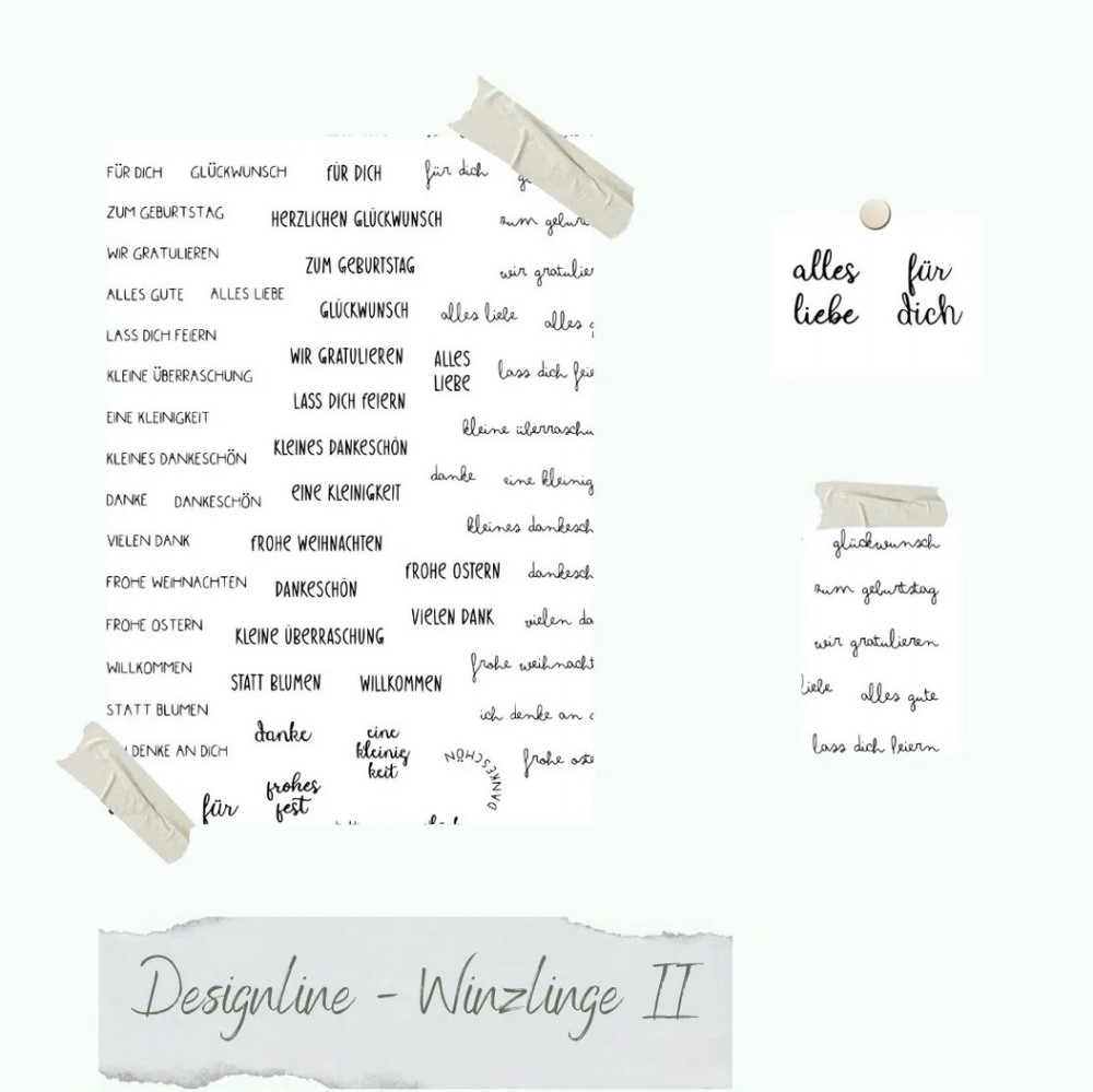 CD Stempelset - Designline Winzlinge II