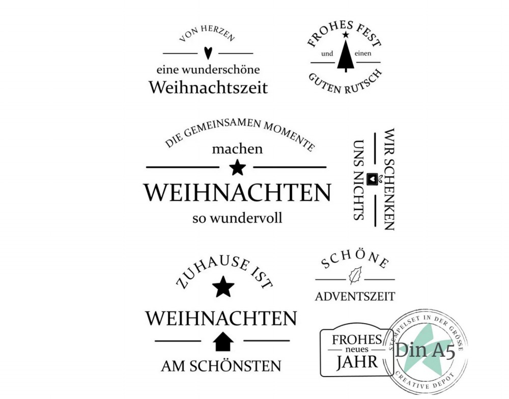 CD Stempelset - Designline - Eine wunderschöne Wei