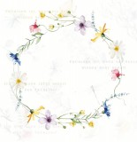 CD Designpapier - zarter Frühlingskranz