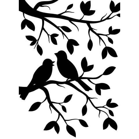 Birds on Branches - Embossing Folder von Darice