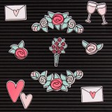 DCWV Letterboard Icons - Love DCWV Letterboard Icons - Love