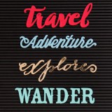 DCVW Letterboard Words - Travel