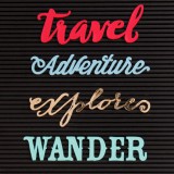 DCVW Letterboard Words - Travel DCVW Letterboard Words - Travel