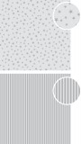 Dini Design - Sterne / Streifen Steingrau 30,5x30