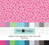 Dini Design - Punkte / Blumen - Paper Pad 15,2x1