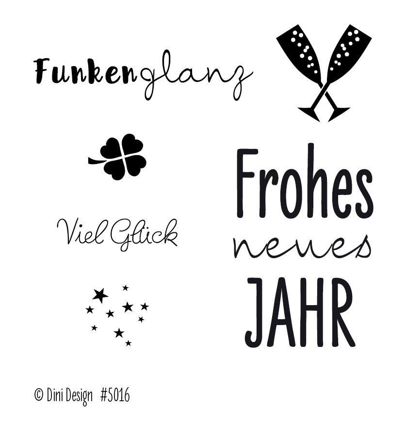 Dini Design Clearstamps Silvester (DE)