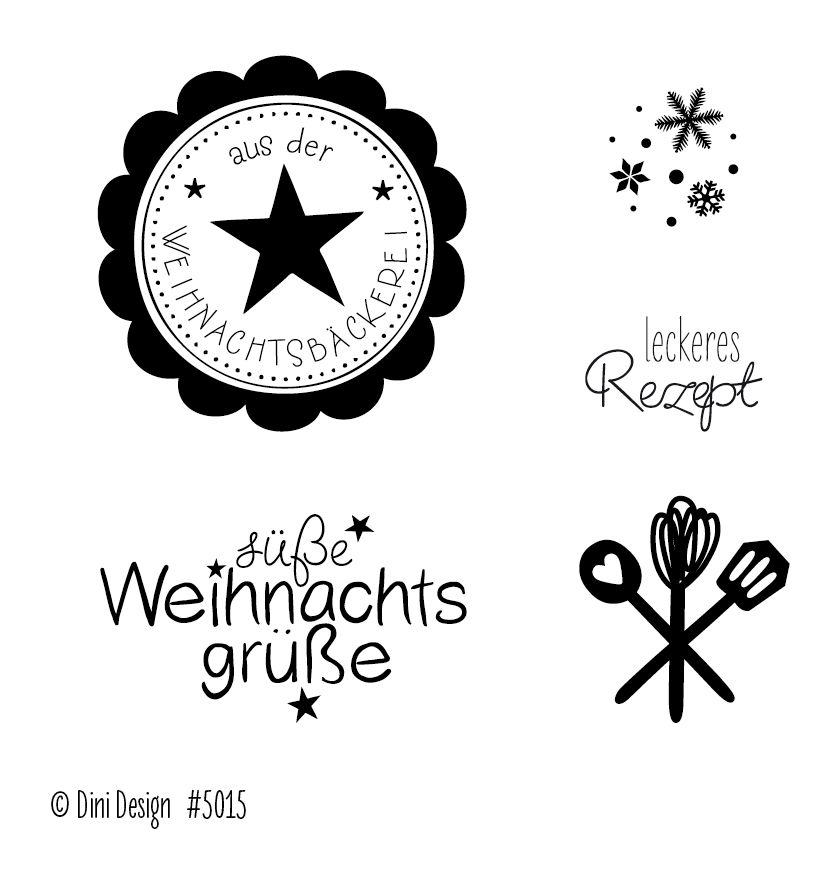 Dini Design Clearstamps Weihnachtsbäckerei (DE)