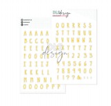 Puffy Stickers Alphabet Bright Sunshine