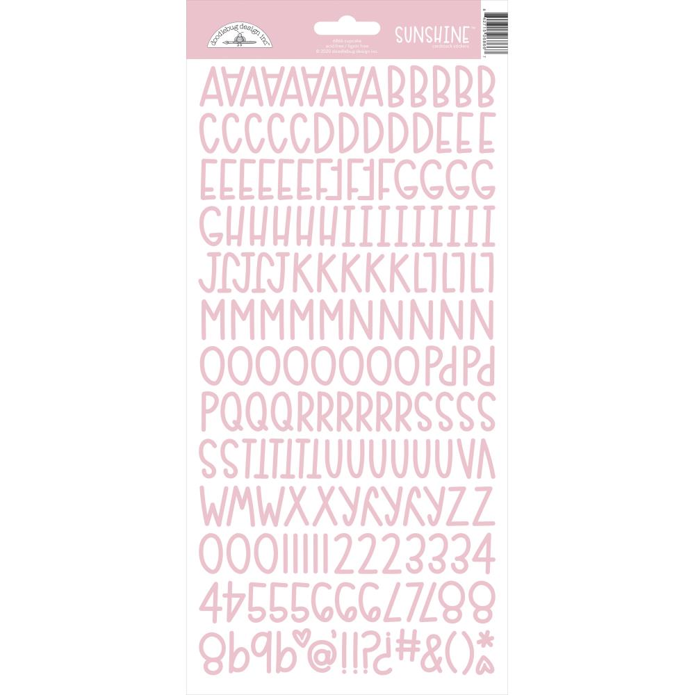 Sunshine Alpha Sticker - Cupcake
