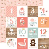 Baby Girl - Milestone Cards 30,5x30,5 cm Baby Girl - Milestone Cards 30,5x30,5 cm