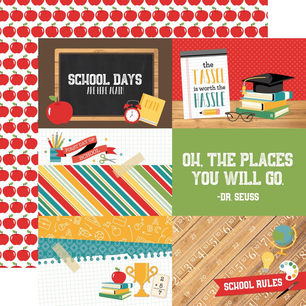 Back to School - 4x6 Journaling Cards 30,5x30,5 cm