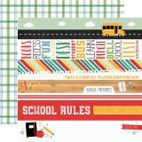 Back to School - Border Stripes 30,5x30,5 cm Back to School - Border Stripes 30,5x30,5 cm