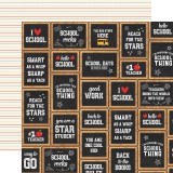 Back to School - Chalkboard Cards 30,5x30,5 cm Back to School - Chalkboard Cards 30,5x30,5 cm